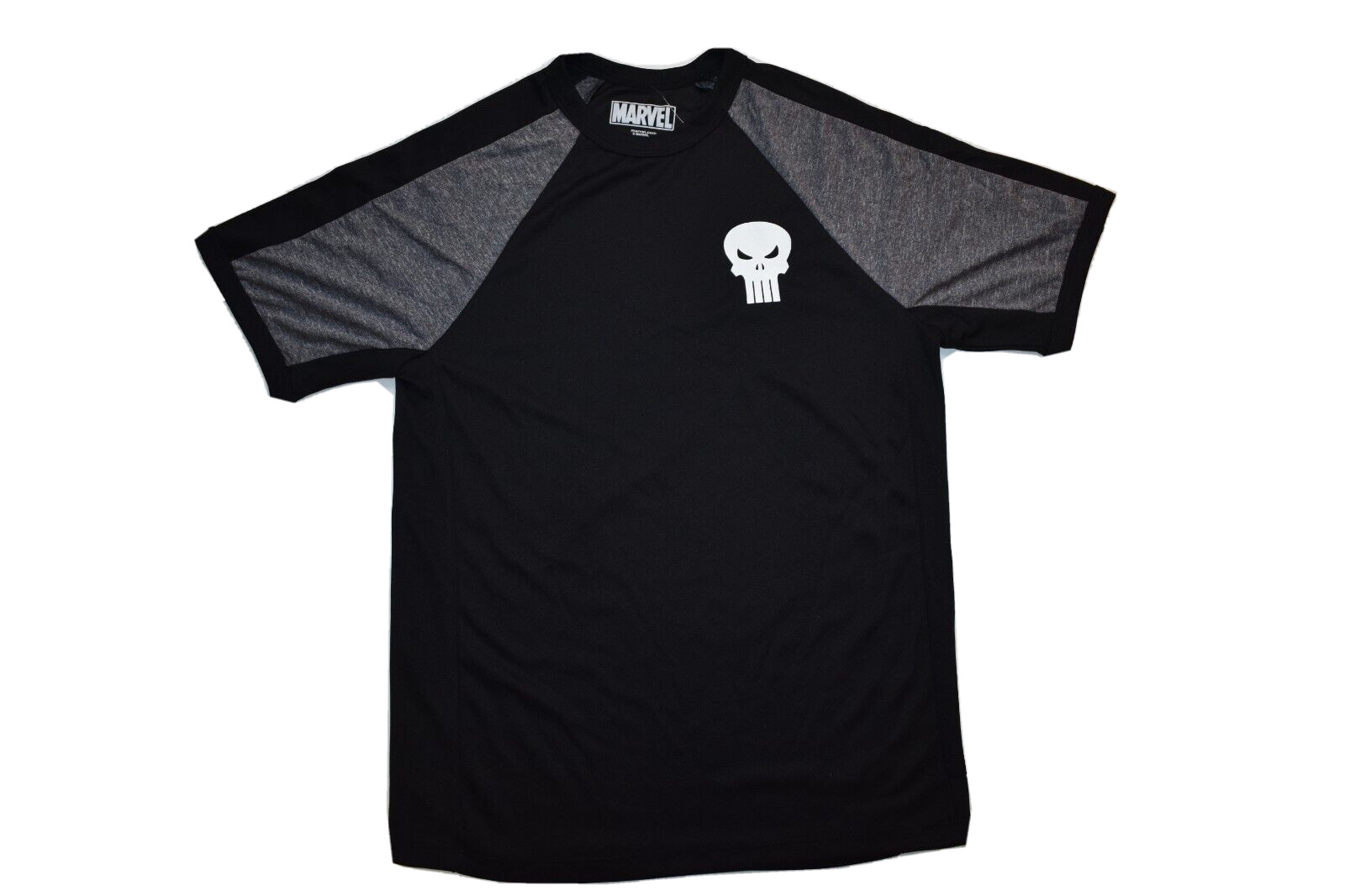Marvel Mens The Punisher Athletic Poly Black Shirt NWT S (34/36) gallery