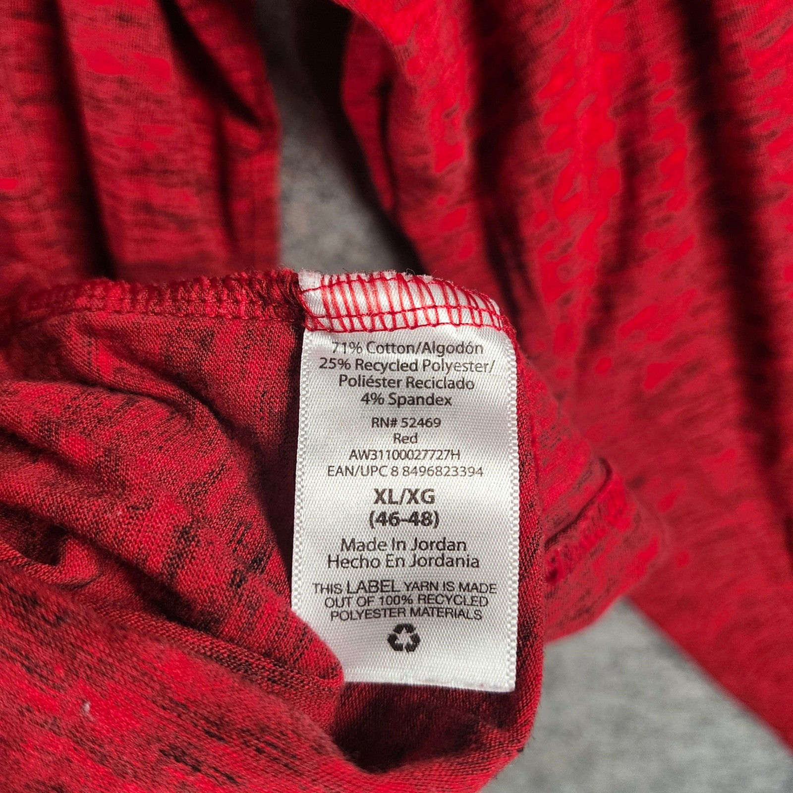 Athletic Works Mens XL Red Space Dye Long Sleeve DriWorks Performance Tee Shirt gallery