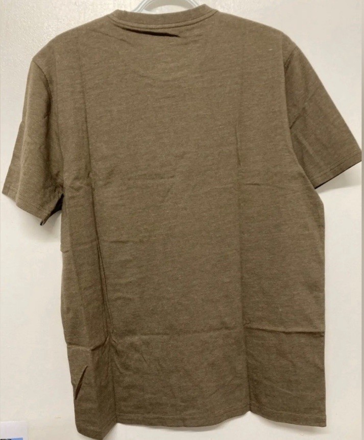 Flag & Anthem Mens T-Shirt Medium Light Brown Graphic Tee Adult Short Sleeve NWT gallery