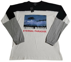 Forever 21 Eternal Paradise Black/White Long Sleeve Shirt! (Size in Description)