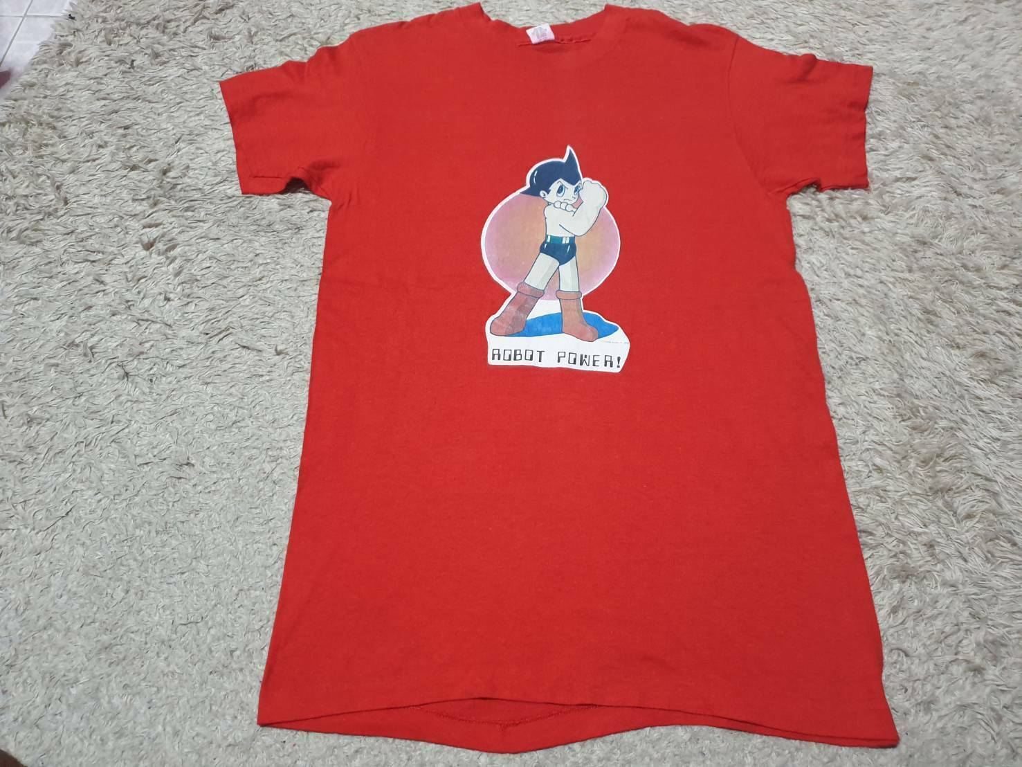 Rare vintage 1978 Astro Boy Mighty Atom T Shirt Osamu Tezuka Productions Akira S