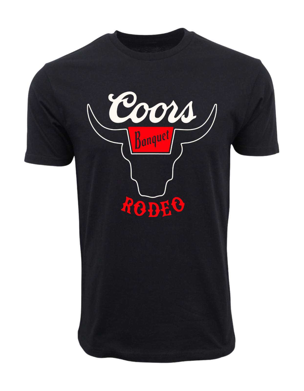 COORS BANQUET RODEO OFFICIAL BLACK BULL T SHIRT gallery