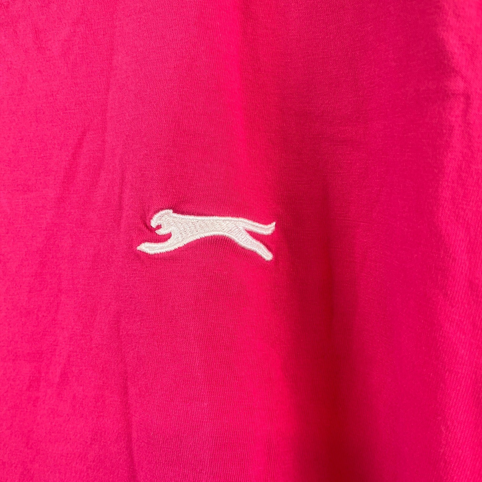 Slazenger Mens 4XL T Shirt Pink Short Sleeve Logo Big Tall Casual Tee Golf gallery