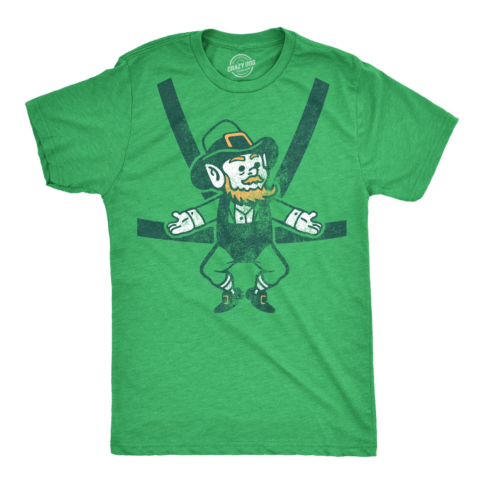 Mens Leprechaun Baby Harness T Shirt Funny Sarcastic Saint Patricks Day Child