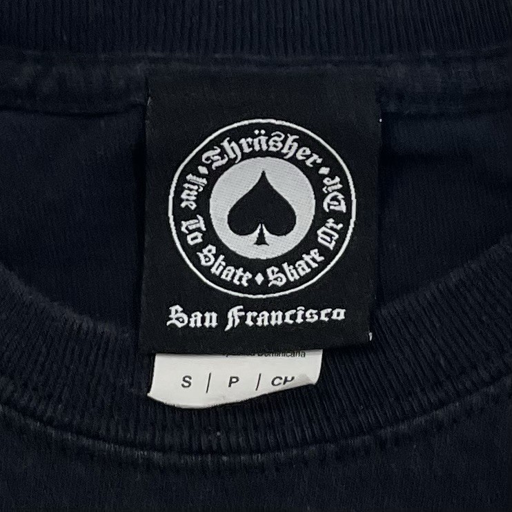 Thrasher Magazine Flame Logo Size S Black Tee (Retail $32) gallery