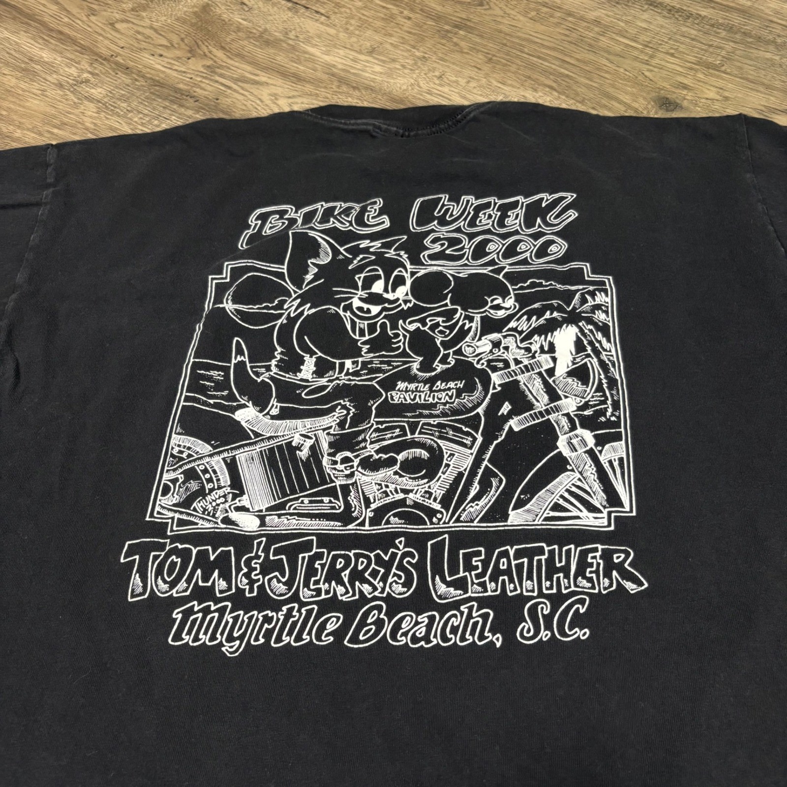 Vintage Tultex Bike Week 2000 Myrtle Beach T-Shirt Mens XL Eagle Motorcycle gallery