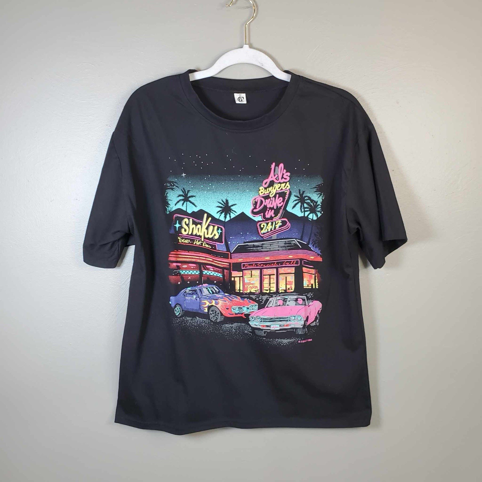 John Galt T Shirt Als Burgers Dine In Retro Medium M