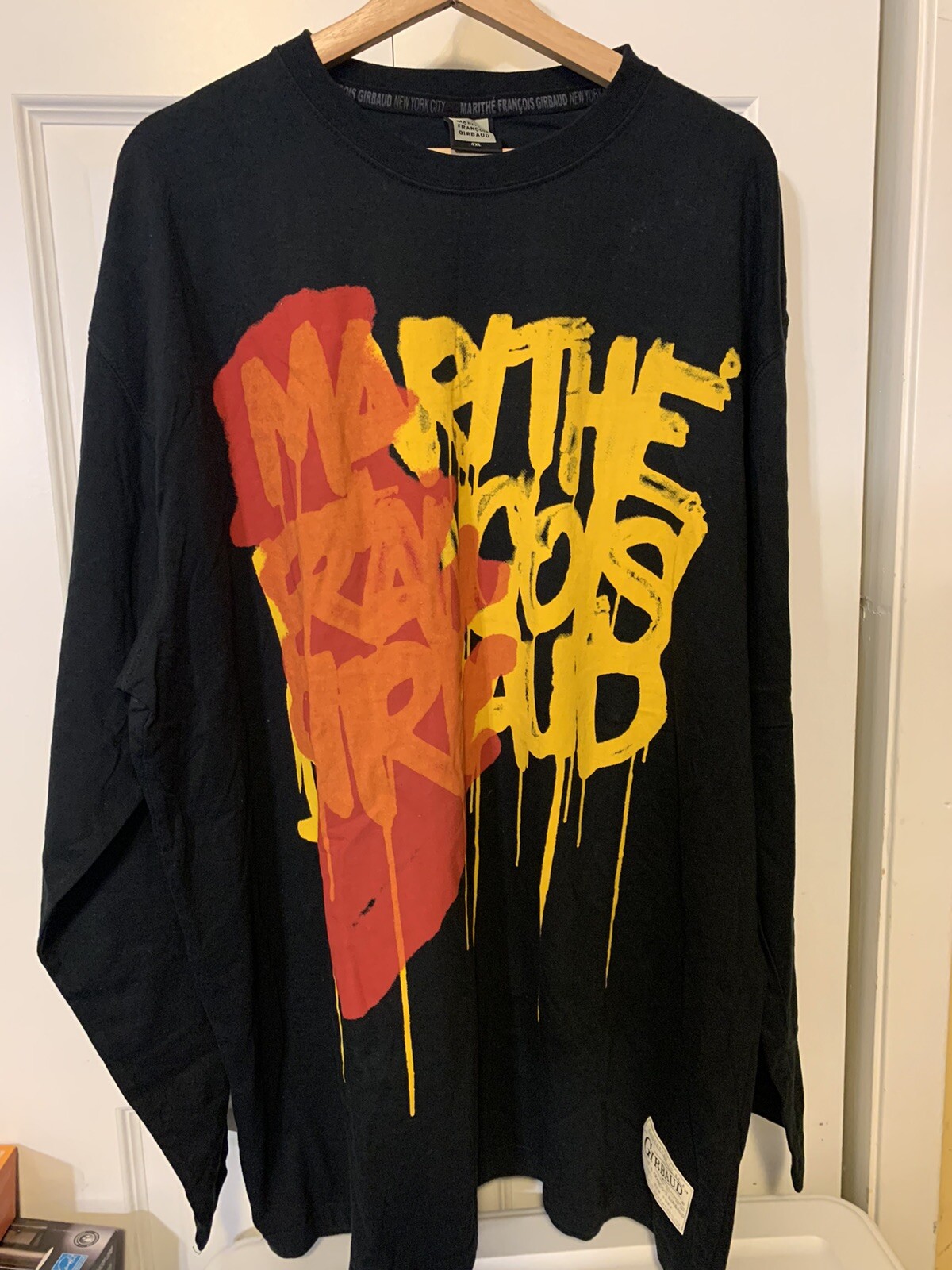 VTG Marithe Francois Girbaud Mens Sz 4XL Long Sleeve T Shirt Black gallery