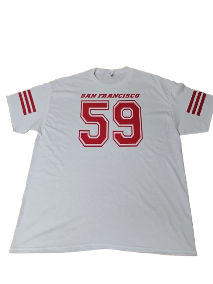 San Fransisco Niners CUSTOM Name & Number T-Shirt Jersey Personalized Tee New gallery