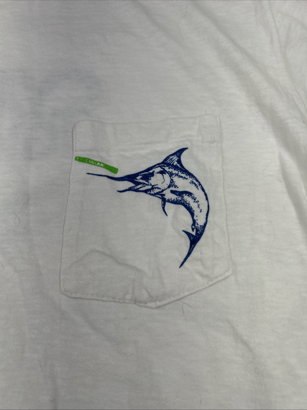 Vintage Cyalume Light Sticks Pocket T-Shirt Marlin Graphics XL Deep Sea Fishing gallery