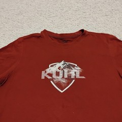Kuhl Shirt Mens Medium Red Rust Wildfibre Organic Cotton Hiking Travel Gorpcore