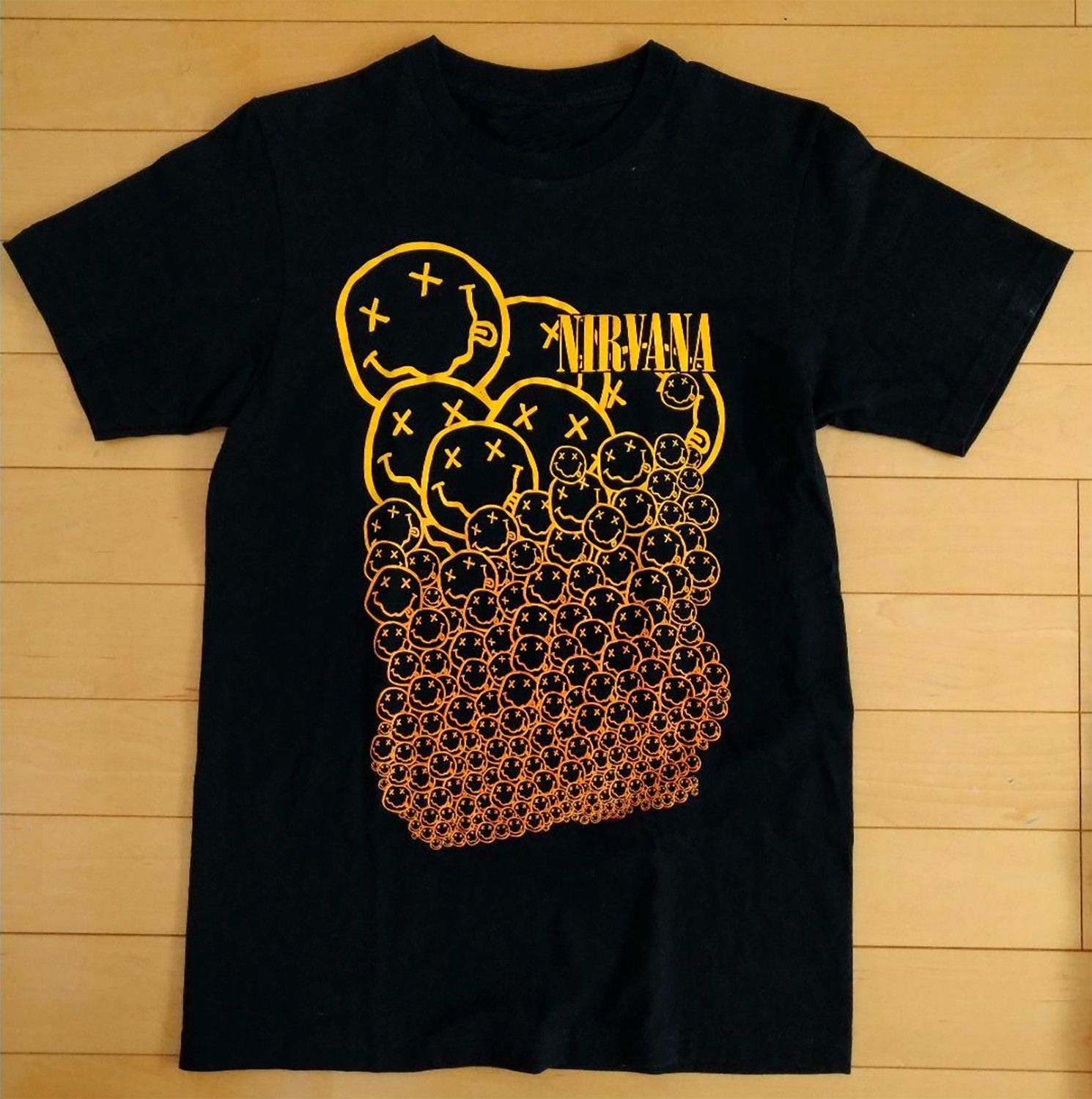 Nirvana Many Smiles Smiley Face Black Unisex T-shirt Size S-5XL gallery