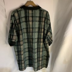 Point Zero Natural Classic Green Plaid Sustainable Cotton Shirt Men’s XL