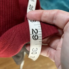 Croft & Barrow Ribbed Red Crewneck Tee sz XL Minimalist Classic Casual Shirt