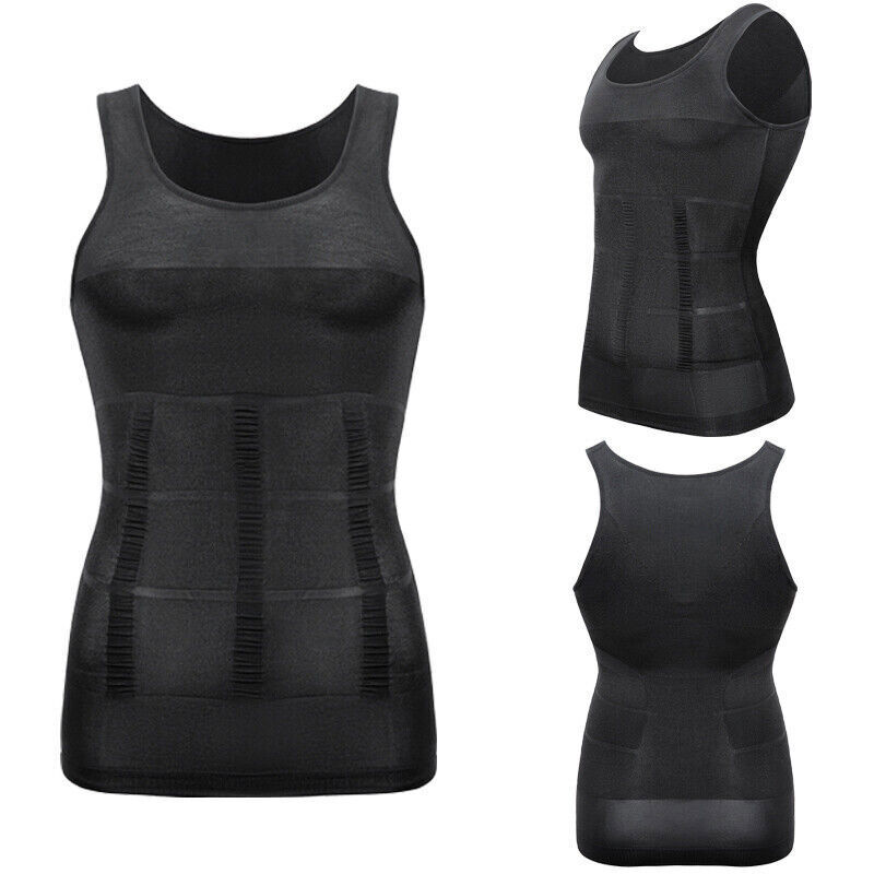 Men Cooling Weighted Workout Shaping Vest Weight Loss Slim Sleeveless Tank Top gallery