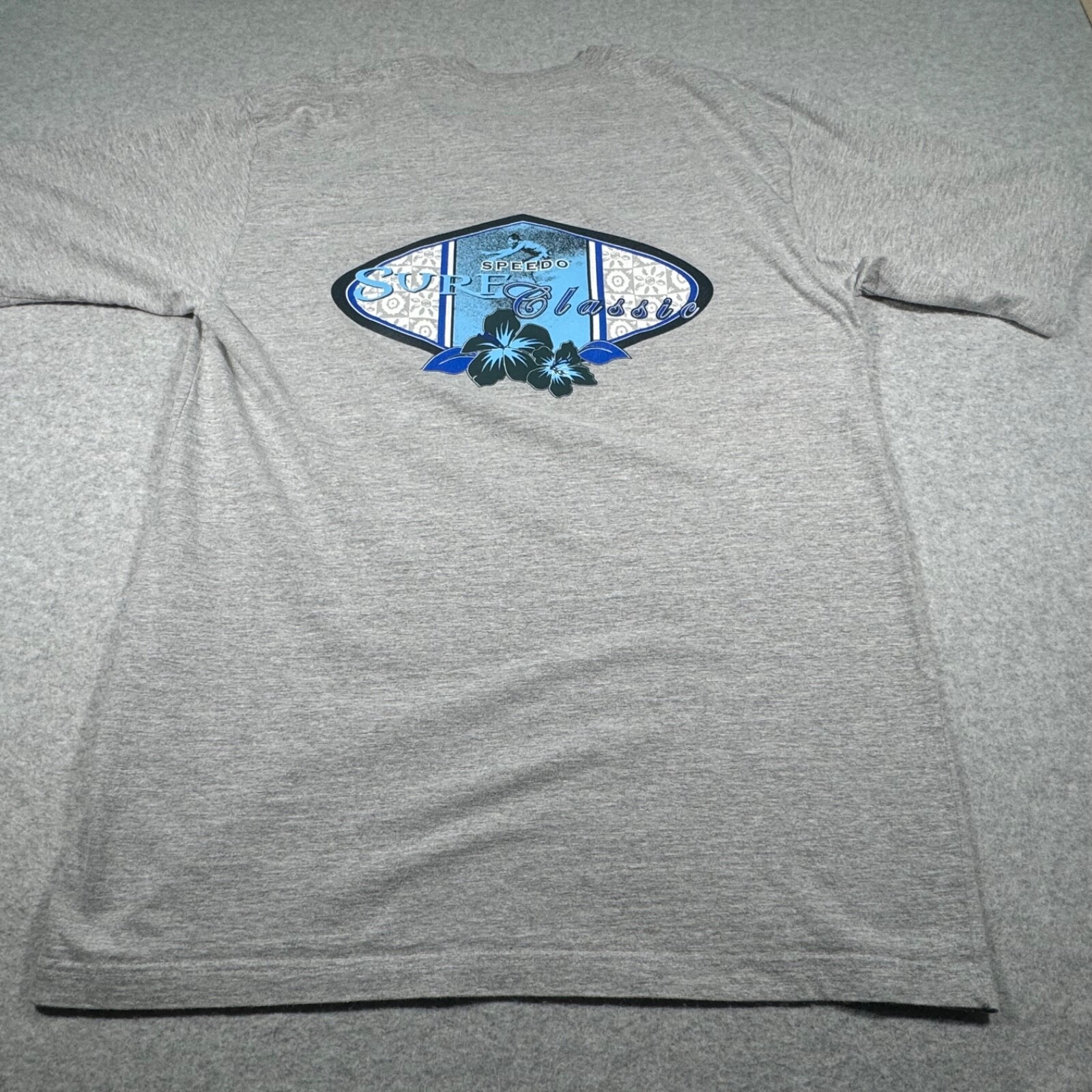 Speedo Shirt Adult Extra Large Gray Surf Classic Surfing Ocean Outdoors Mens gallery