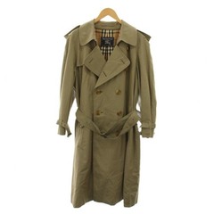 Burberrys Trench Coat Vintage Beige Check Lining Belt Outerwear YM