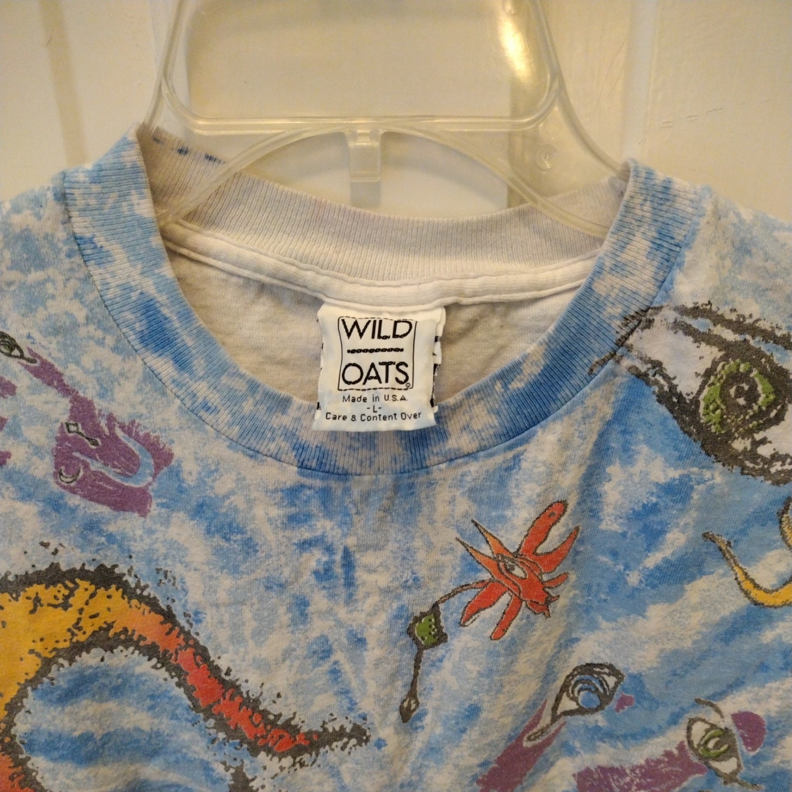THE CURE Vintage 1992 Single Stitch AOP Tour Tshirt Double Sided Wild Oats Tag gallery