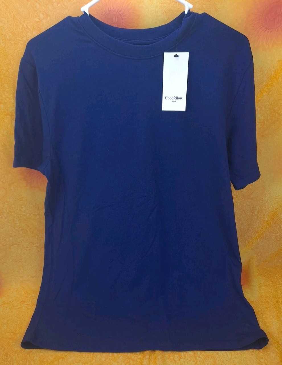Goodfellow & Co. Navy Blue Game Day T-shirt Size Small Cotton Modal Spandex gallery