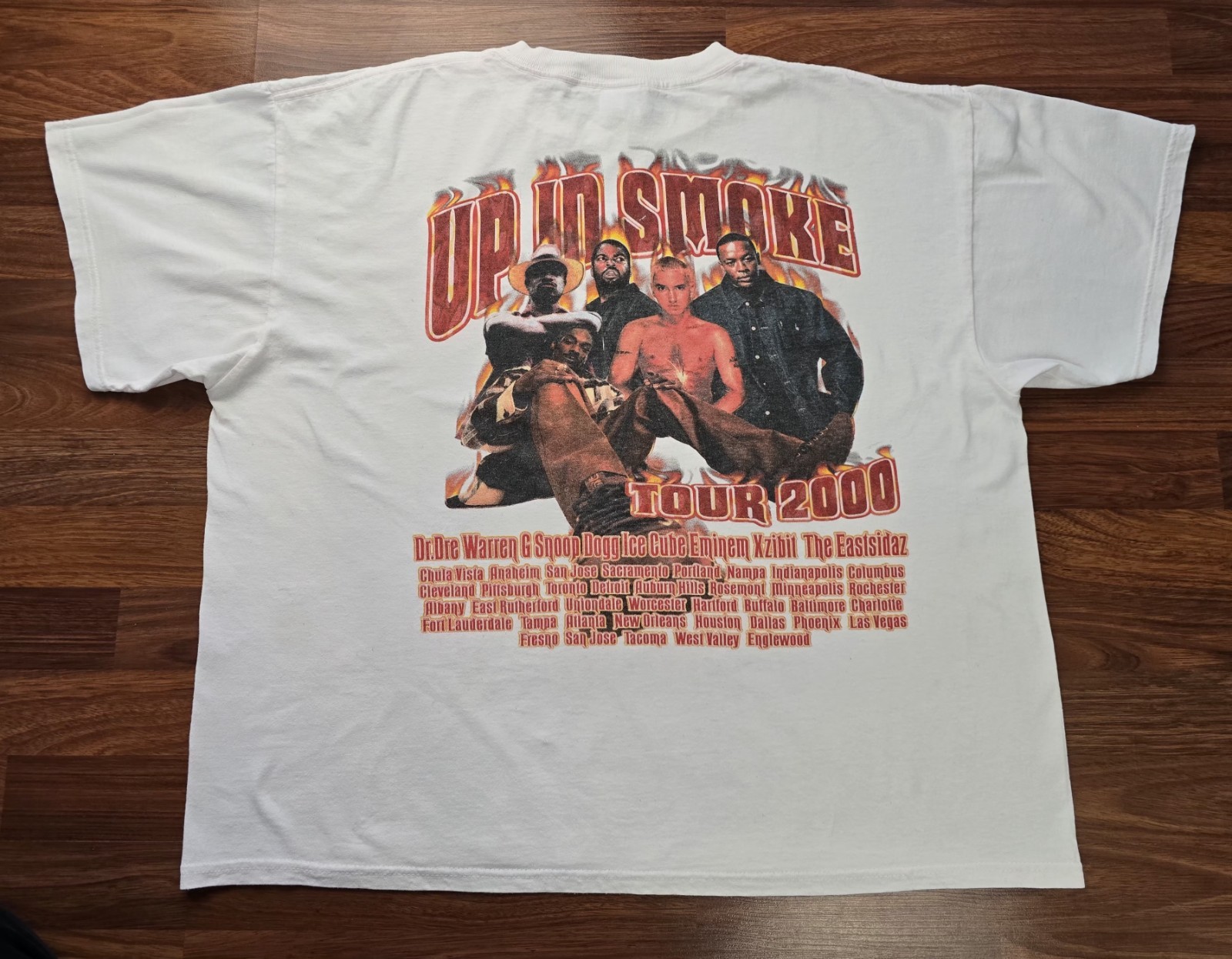 Vtg Authentic Up In Smoke Tour 2000 T-Shirt XL *Has Damage Read Description* gallery