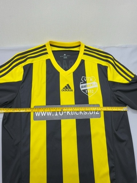 Adidas Soccer Jersey Mens Black Yellow Striped (#16) XL Climacool gallery