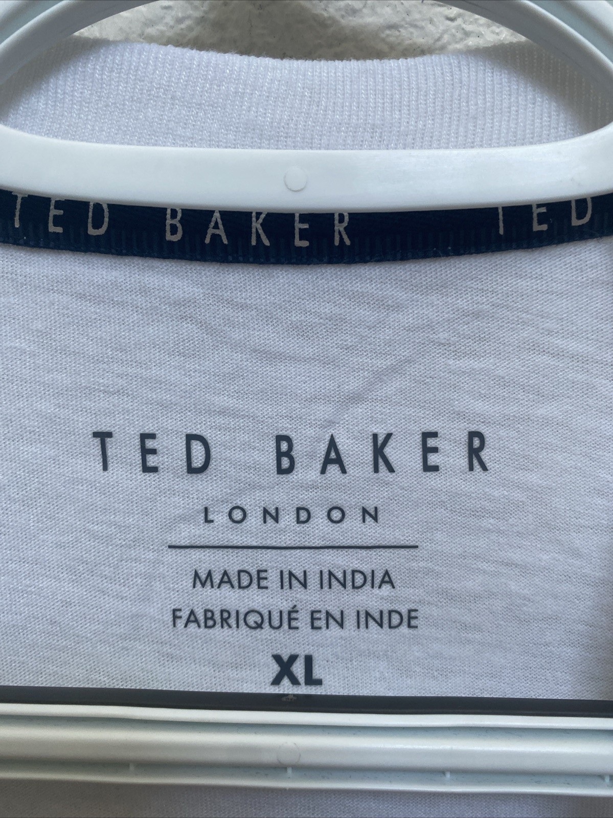 NEW Ted Baker Men's T Shirt White Short Sleeve Crew Neck NWT $39.00 XL gallery