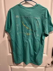 RARE 2017 Nike Atom Space Intergalactic Stars Teal Blue T-Shirt Men’s Sz Medium