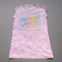 Vtg 1970s Universal Studios Cut Off Shirt Sz S/M Rainbow Gradient Dot Pattern