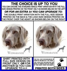 BEAUTIFUL CHAMPION CLASSIC WEIMARANER K9 DOG BREED SHORT SLEEVE T-SHIRT AB702