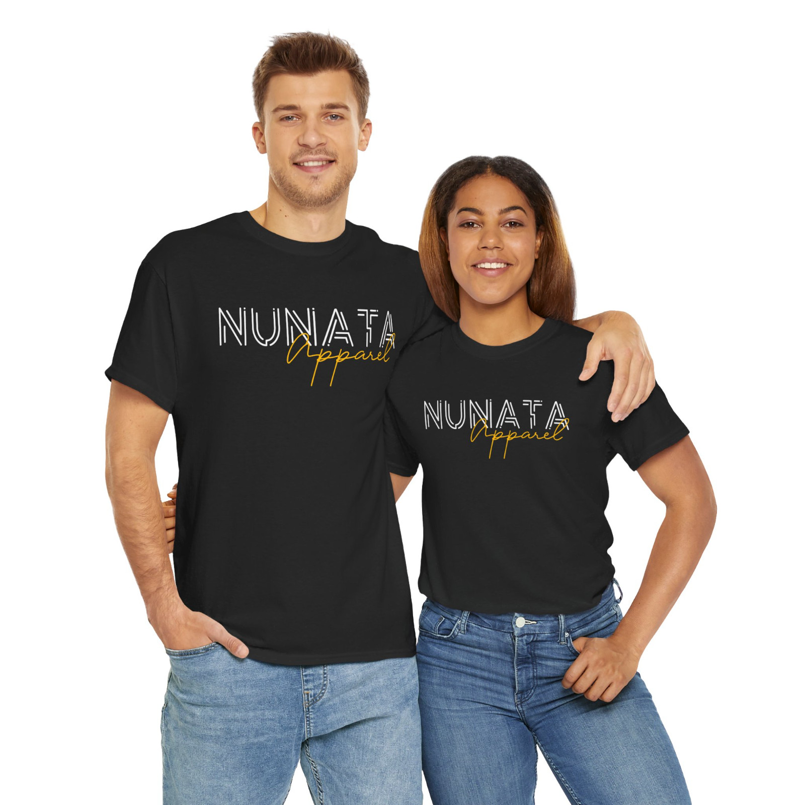 Nunata Apparel Unisex Classic Shirt Black/Navy/Grey/White T-Shirt Size S-5XL