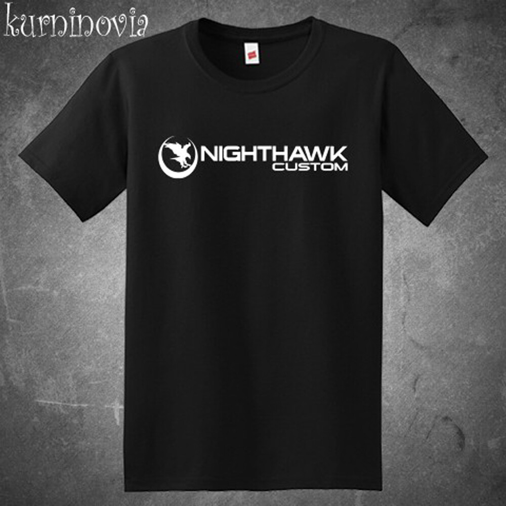 Nighthawk Custom Firearms Logo Men’s Black T-Shirt Size S to 5XL