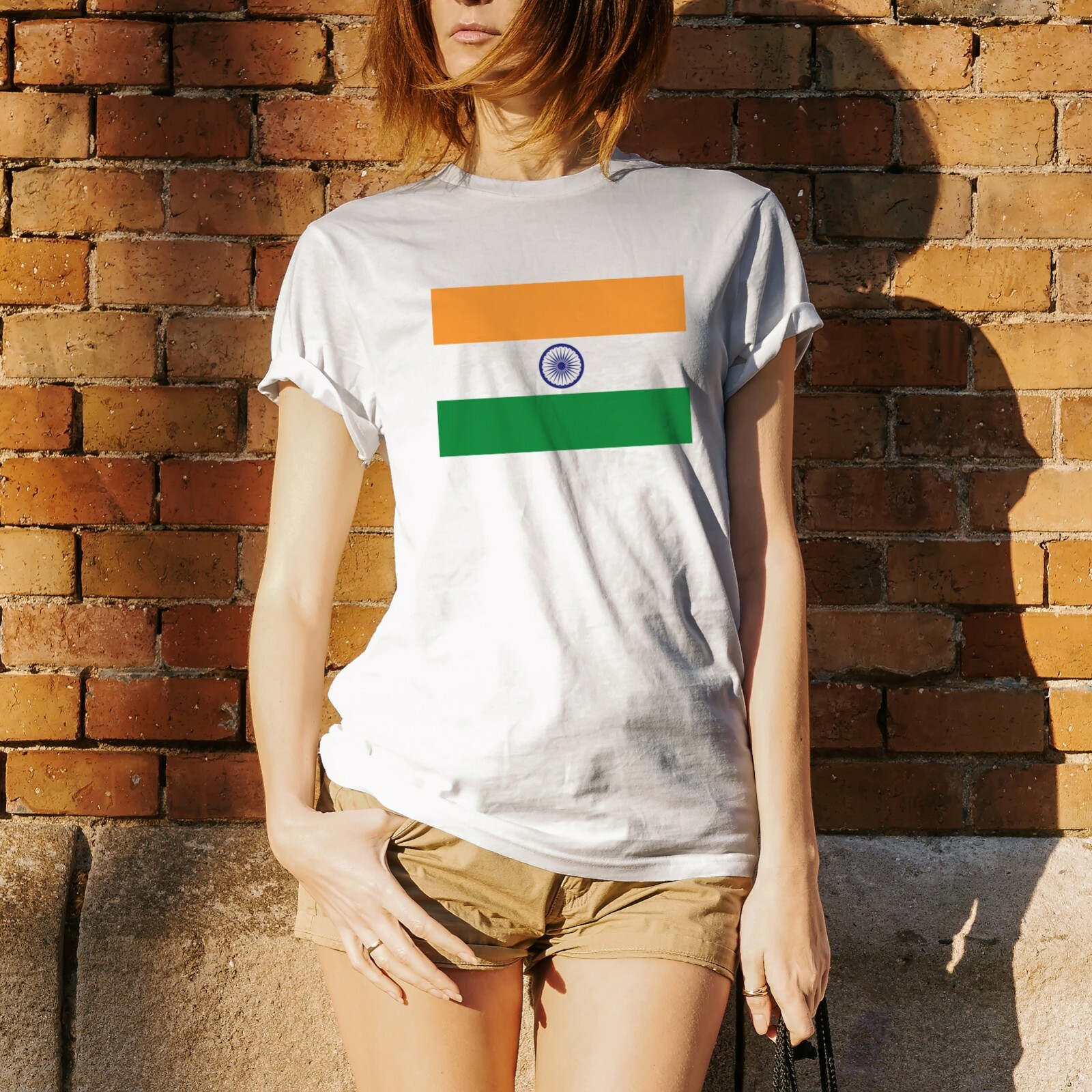 India Flag - Classic Nation Pride Flag Love T Shirt - White gallery