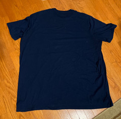 St John’s Bay Quick-Dri Easy-Care Navy Blue Tee Shirt Men’s 4XLT ~ EUC