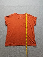 Max Studio Men T Shirt M Burnt Orange Short Sleeve Pocket Moisture Wicking Tee
