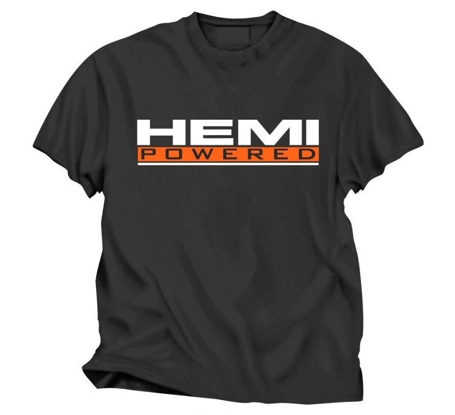 CHECKERED FLAG SPORTS DODGE HEMI POWERED MEN'S CHARCOAL TEE SHIRT gallery