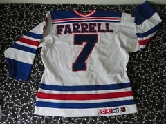 CCM New York Rangers Authentic Jersey mens #7 made in usa Sean farrell