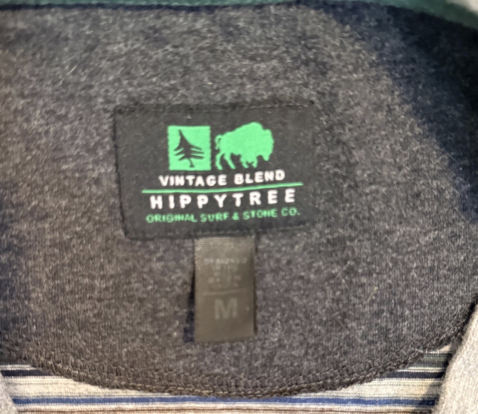 Hippytree Short Sleeve Shirt Reno Heather Grey Striped Men’s Medium gallery