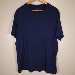 01.Algo Performance Men’s L Blue Activewear T-Shirt SPF 40 Quick Dry Anti Odor