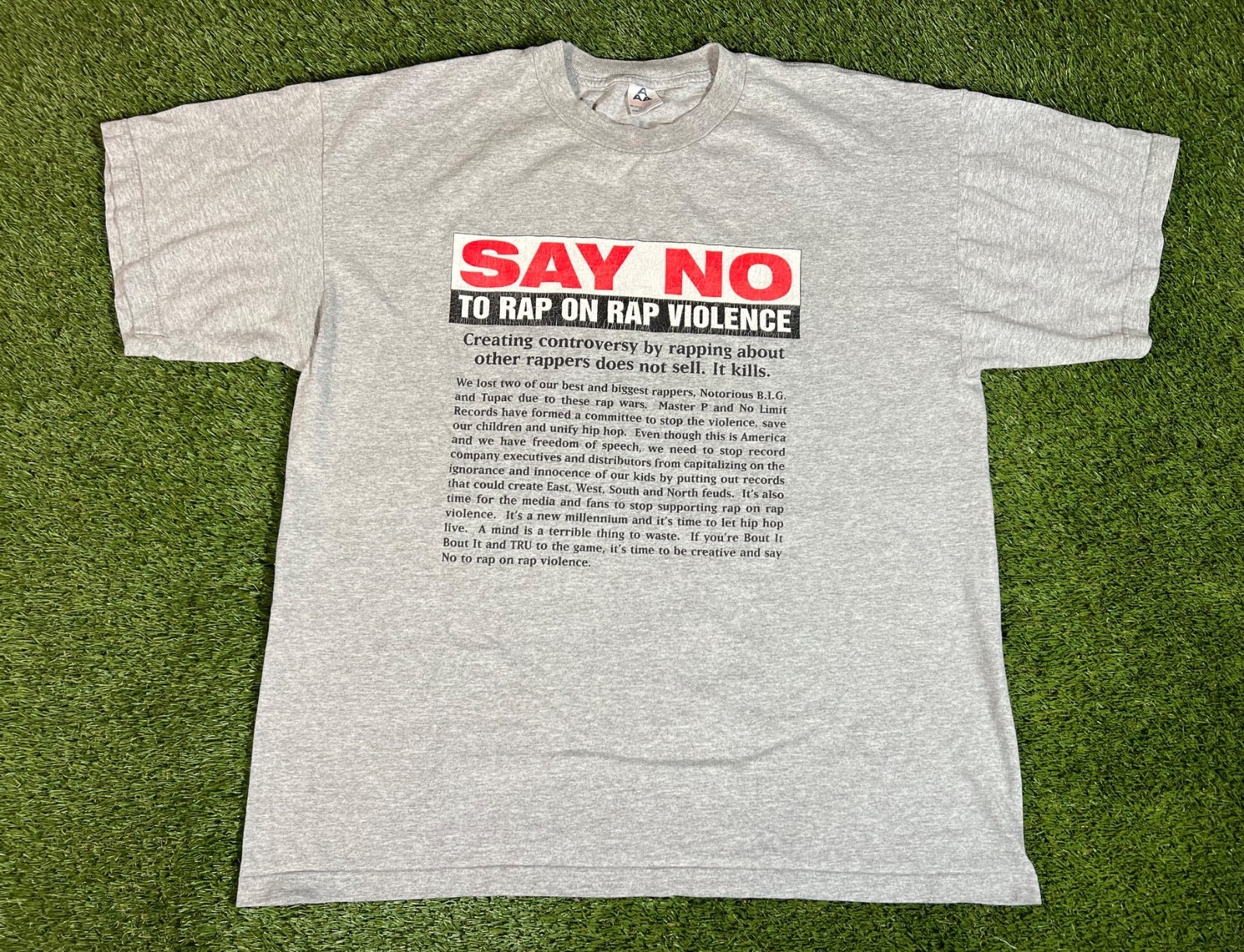 Vintage Y2K No Limit Records "Stop the Violence" Rap Beef Tee Hip Hop Shirt gallery