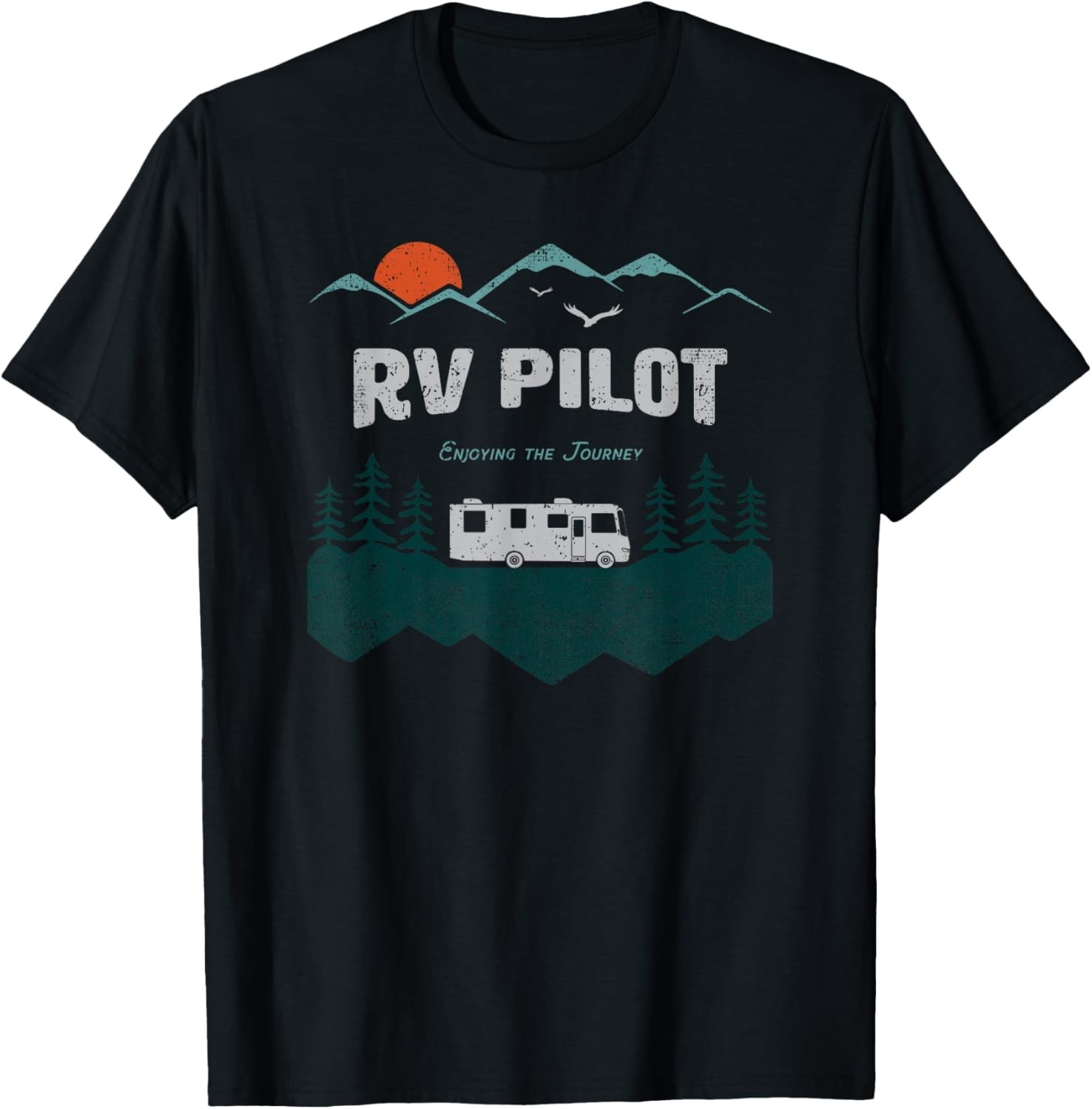 RV Pilot Camping Shirt Motorhome Travel Vacation Gift Unisex T-Shirt gallery