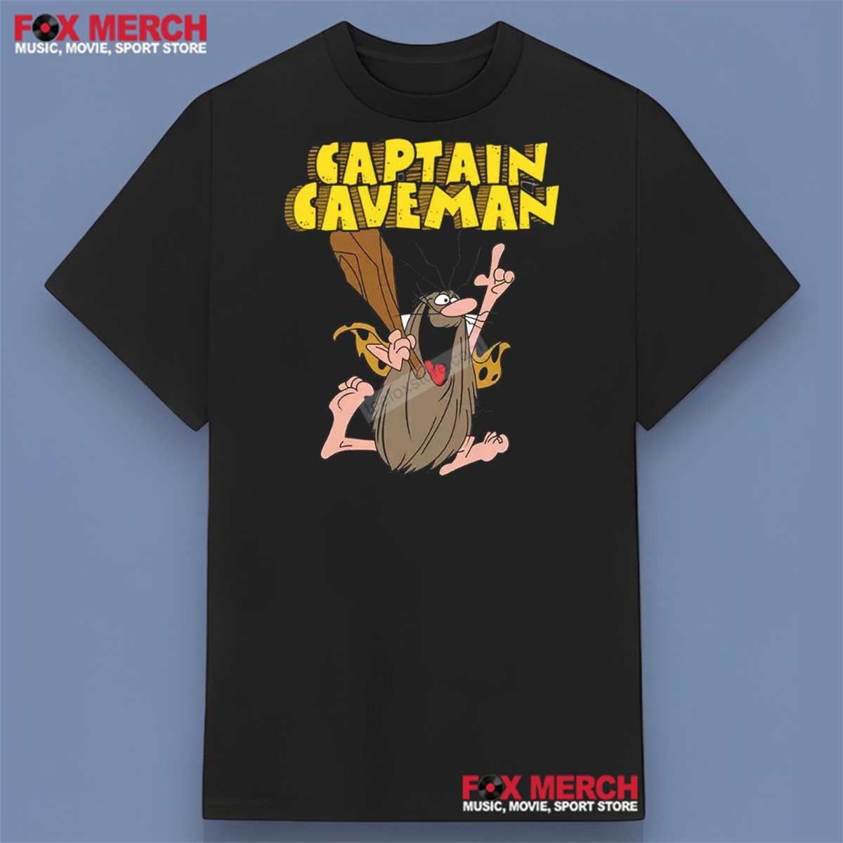 Captain Caveman Cartoon T-Shirt Full Sizes S to 5XL gallery