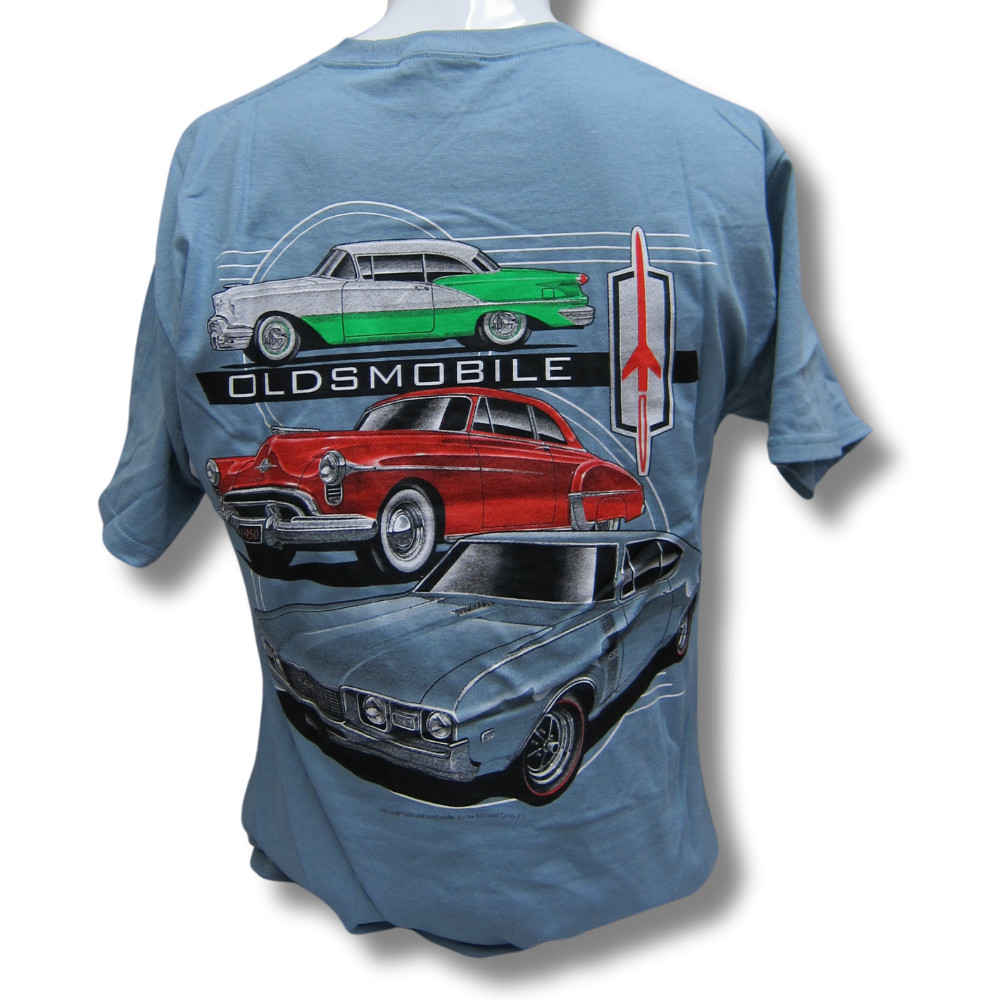 Oldsmobile Rocket 56 Couple 88 Cotton T-Shirt Blue Official Licensed gallery