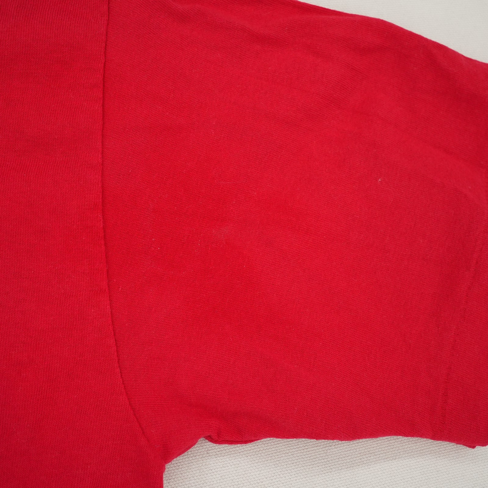 Vintage Teejays Embroidered Christmas Tree Red Shirt Mens M Holiday Tee Single S gallery