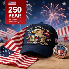 250th Anniversary USA Hat Adjustable United States 250th Anniversary Hat Ret…