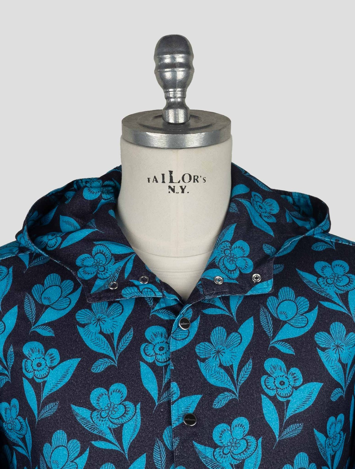 NEW KITON BLUE COTTON SHIRT MARIANO EU 56 - US 46 - 2XL KME43 gallery