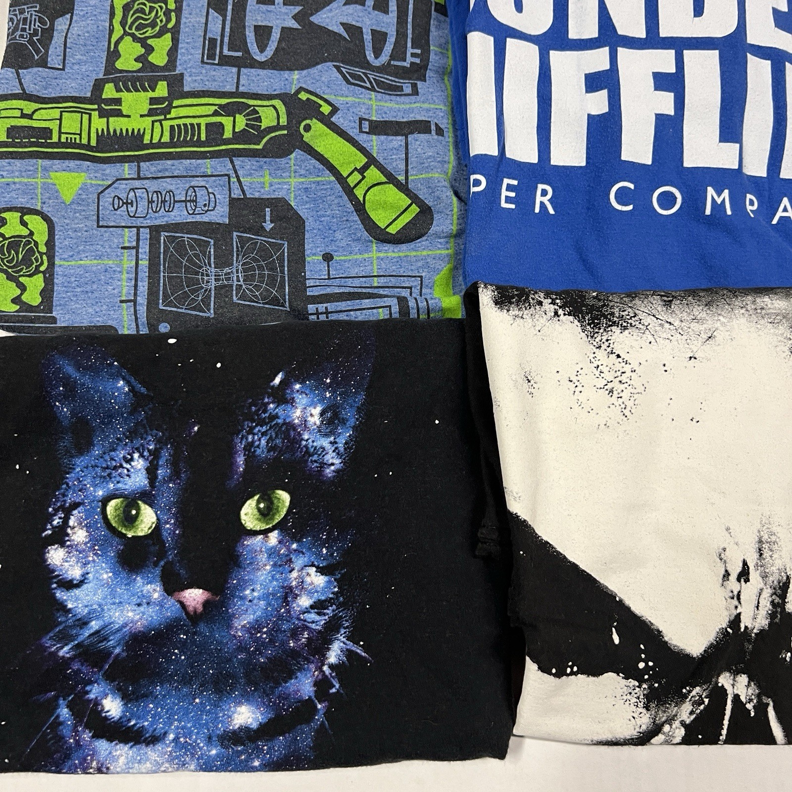 16 Tees Graphic T Shirt Lot Mix Modern Joblot For DIY Craft Upcycle Tie Dye Etc. gallery