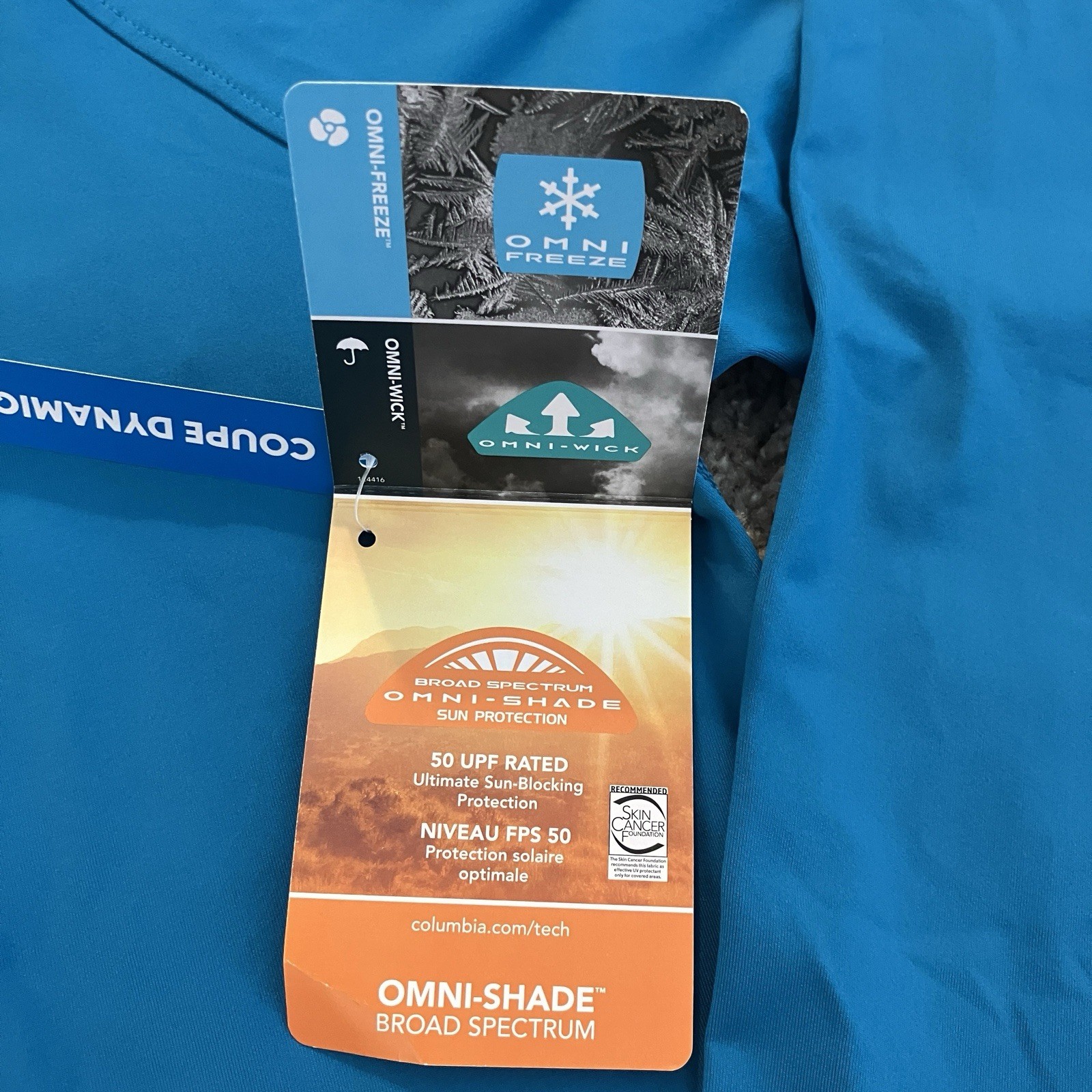 NEW Columbia PFG Shirt Wild Cast Sun Shirt UPF Omni-Shade Blue Mens Size SMALL gallery