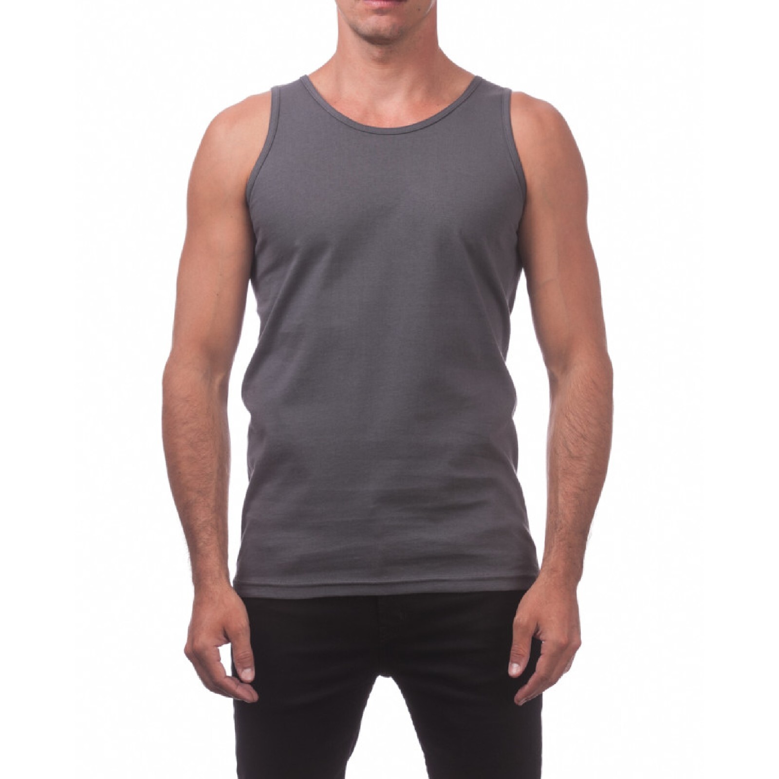 PROCLUB MENS COMFORT TANK TOP PRO CLUB CASUAL SLEEVELESS TANK TOP GYM SUMMER gallery