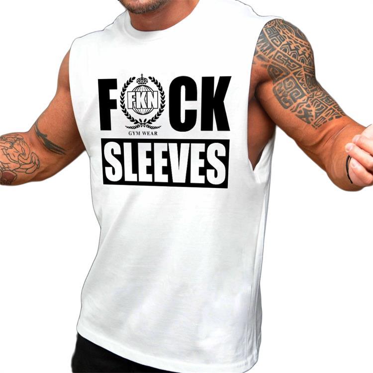 Men Fitness Bodybuilding cotton Tank Top Vest sleeveless shirt muscle undershirt gallery