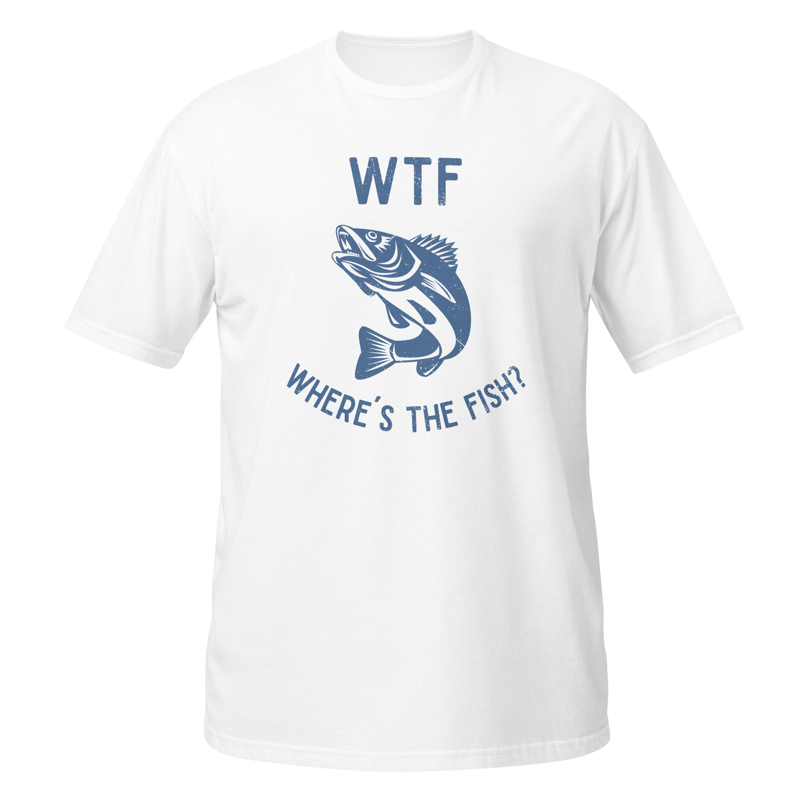 WTF Where’s the Fish? T-Shirt – Funny fishing shirt for fishermen and anglers